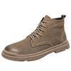 Fashion Winter Men's Ankle Boots Classic Business Leather Boots Men's Casual Short Boots Lace Up Fashion High Top Shoes Free Delivery