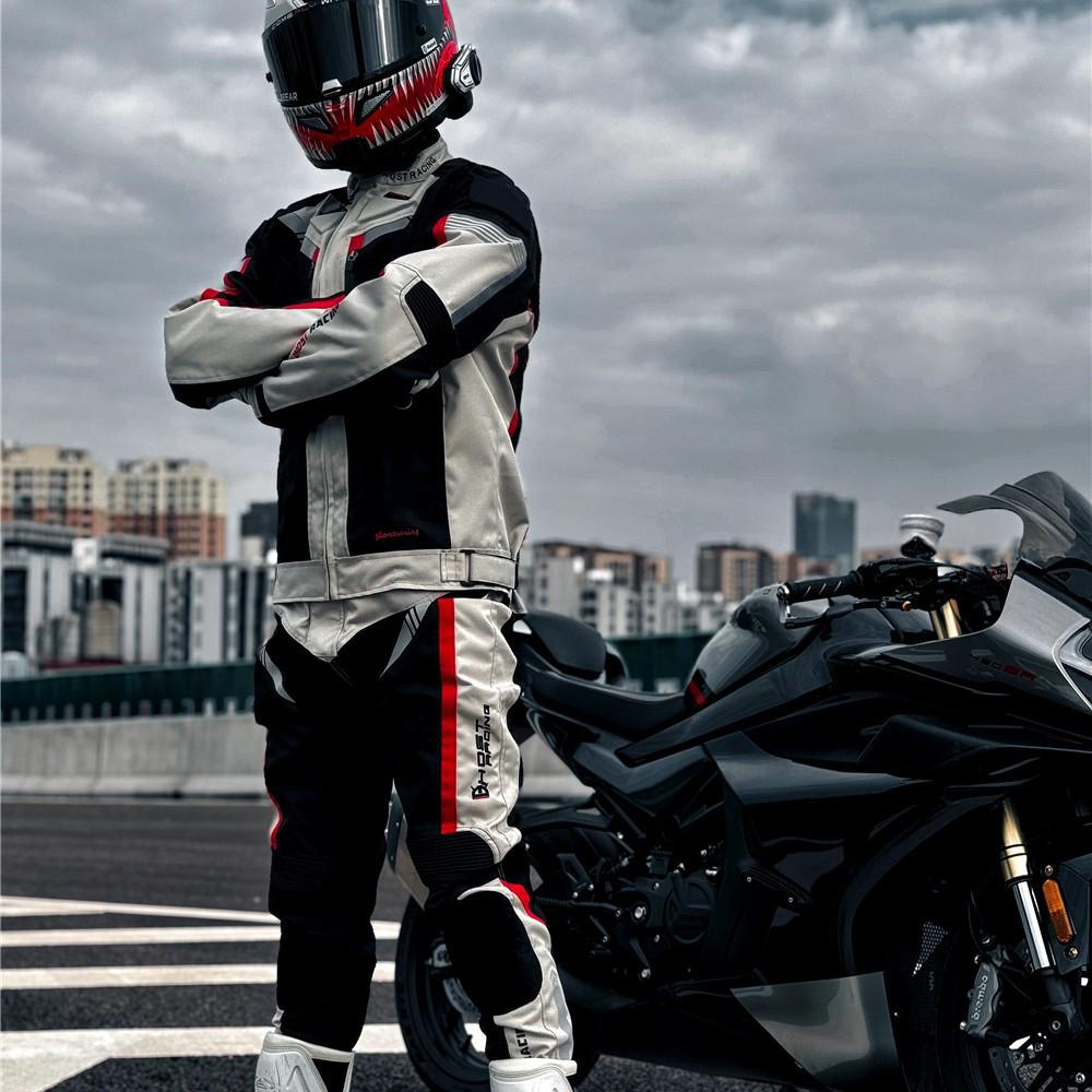 All-Season Windproof Waterproof Motorcycle Riding Suit, Anti-Fall Racing Gear for Warmth and Leisure