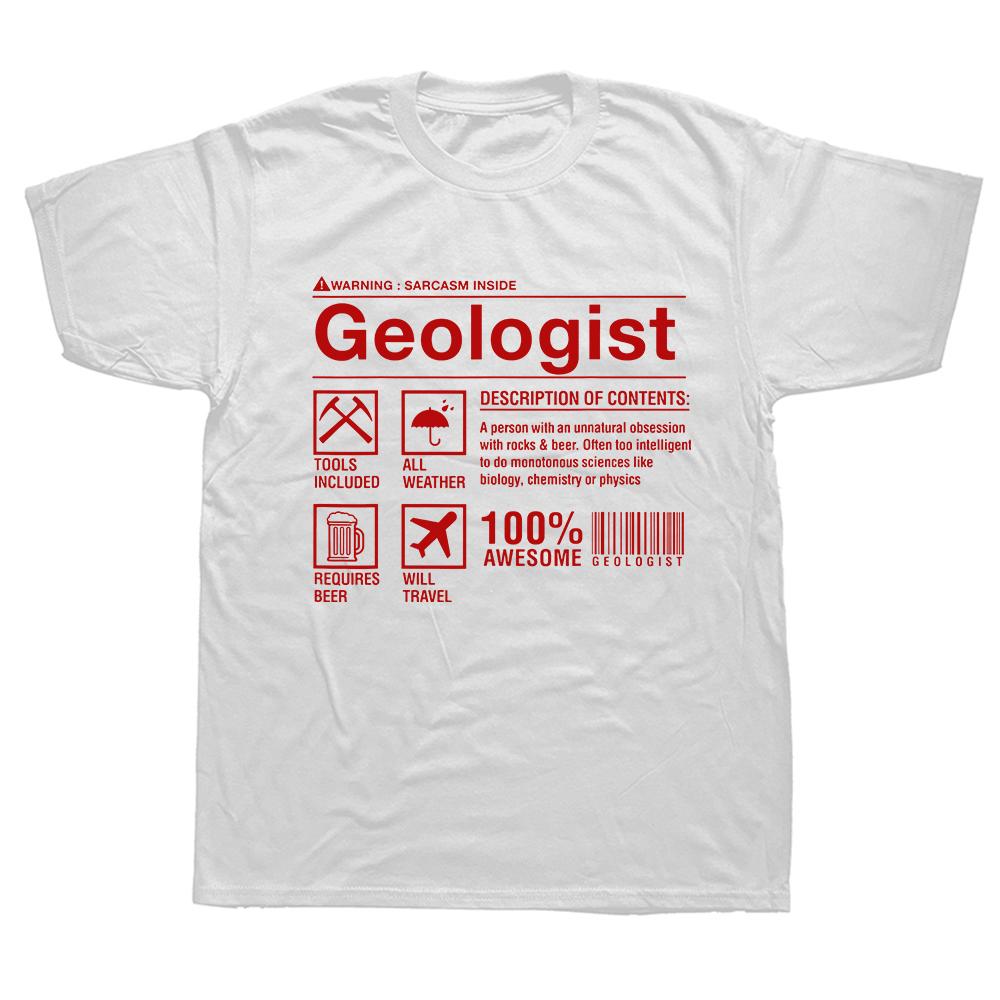 Funny Geologist Composition Geology Student T Shirts Streetwear Short Sleeve Birthday Gifts Summer Style T-shirt Mens Clothing