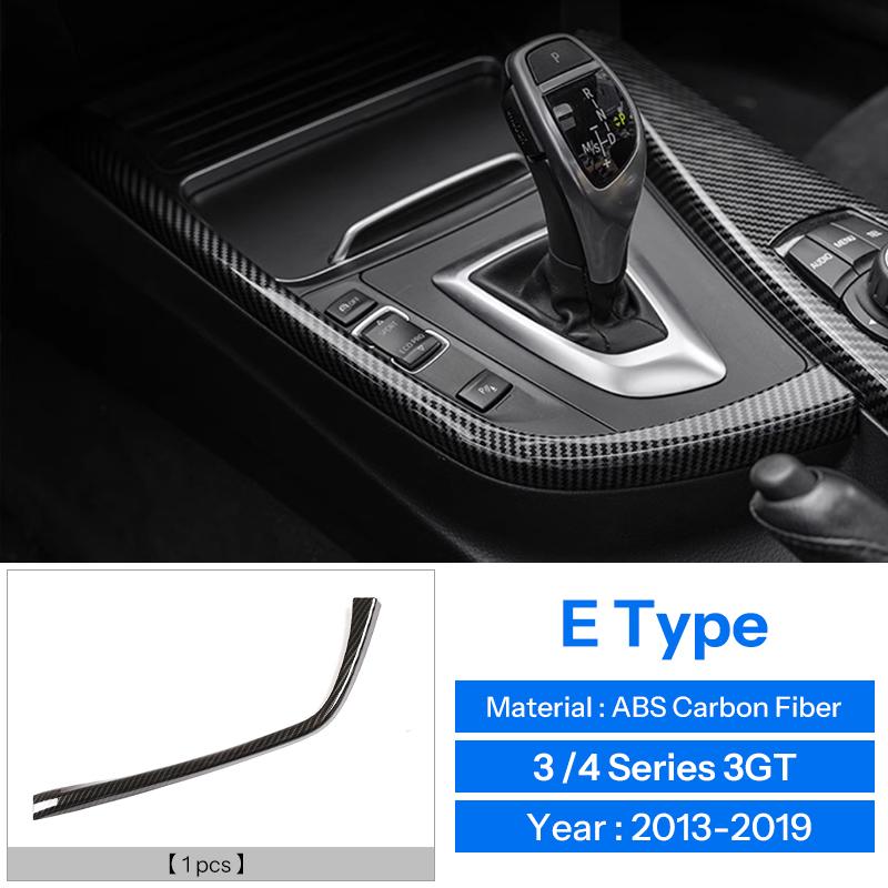 Accessories for BMW 3.4 Series F30 F31 F34 F36 3GT 320i ABS carbon fiber car center console cover armrest box decorative cover