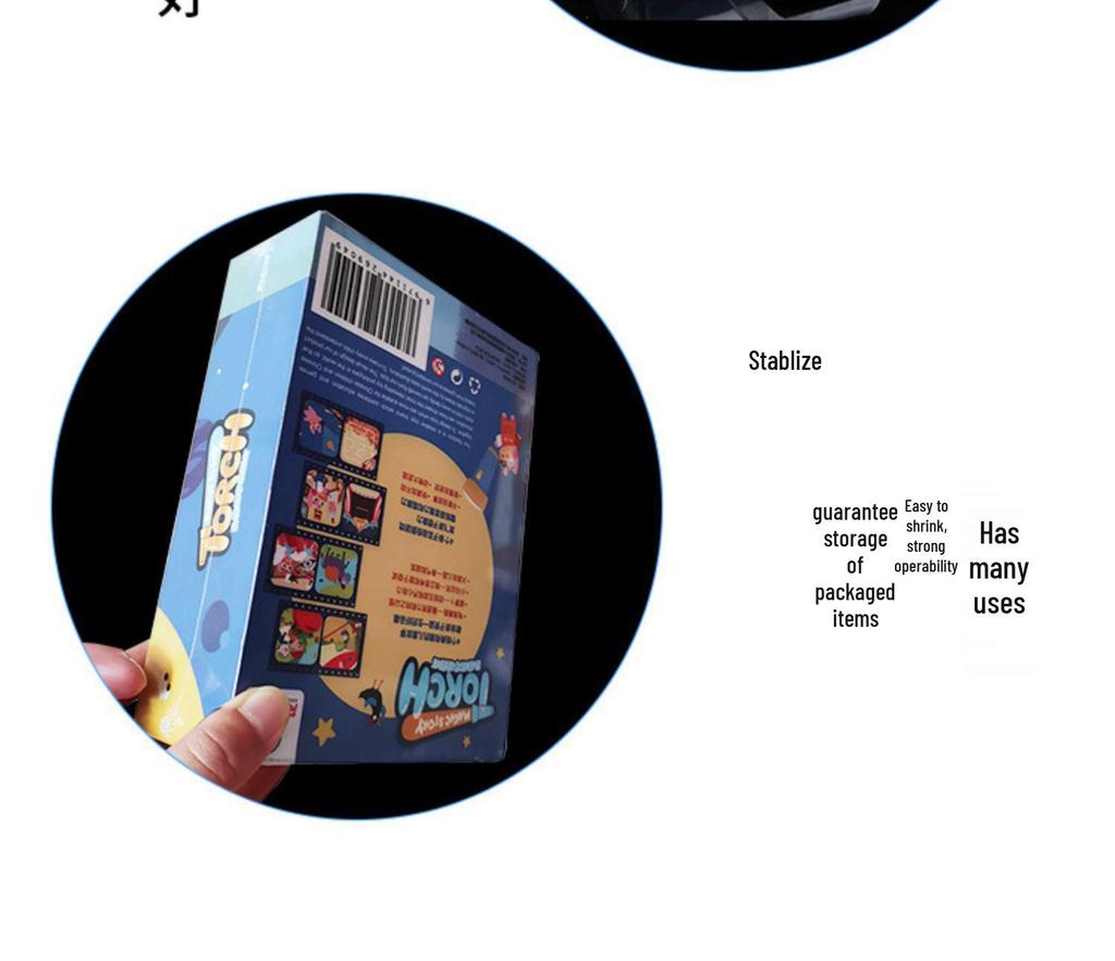 Large PVC Heat Shrink Film for Hairdryer Packaging, Sealing, and Household Use.