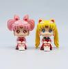 Sailor Moon Anime Figure Q Version Kawaii Sailor Mars Jupiter Mercury Venus Action Figure PVC Collection Model Doll Toy for Kids