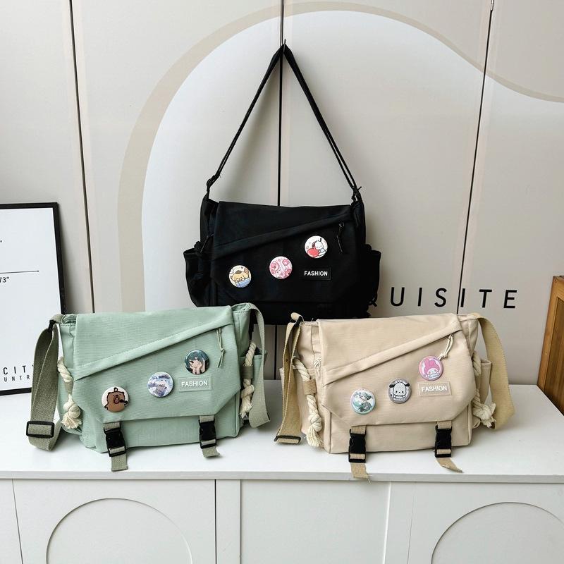 2025 Spring New Large-capacity Shoulder Messenger Bag, Student Portable Class Commuting Portable Tote Bag