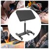 Tattoo Arm Rest Black Armrest Tattoo Station with Soft Sponge Pad Hydraulic Adjustable Height & Tilt Tattoo Armrest Stand
