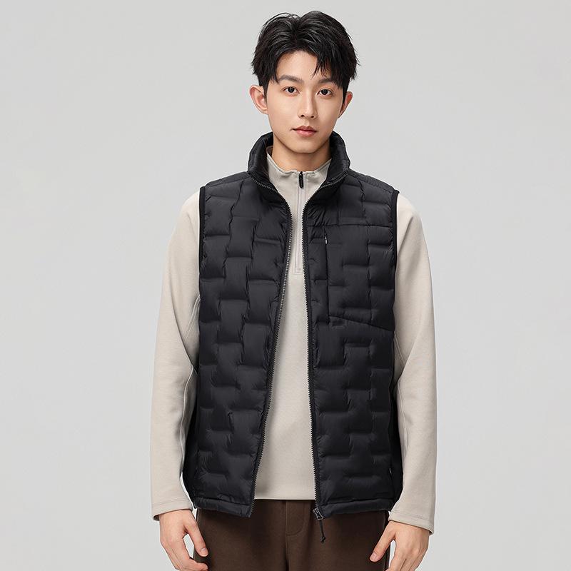 Unisex High-End Lightweight Down Vest, Outdoor Sports, 90% White Duck Down Jacket.