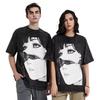Camiseta Unisex de Algodón Lavado Gráfico Motoko Kusanagi Ghost in the Shell Hip Hop Oversize Manga Corta Streetwear Tops Casuales