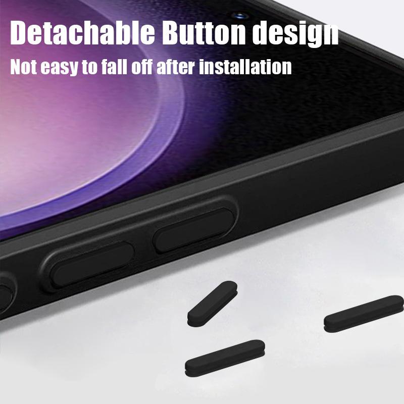 Floral Print Matte Clear Phone Case For Samsung S25 Ultra S24 FE S23 Plus S22 S21 Wireless Charge Magnetic Hard PC Shockproof Soft Edge Bumper Cover