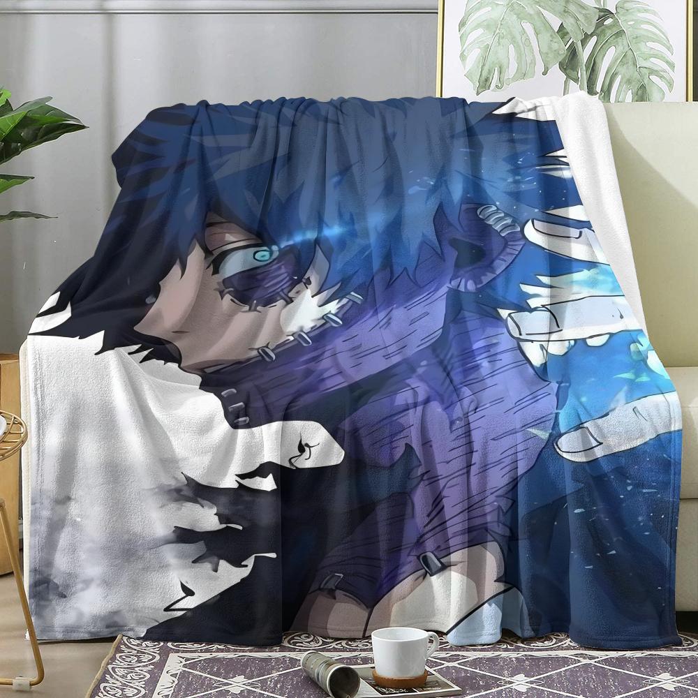 My Hero A-Academia Anime Throw Soft Flannel Throw Summer AC Blanket Lightweight Cool Nap Blanket for Sofa Bed Couch Travel