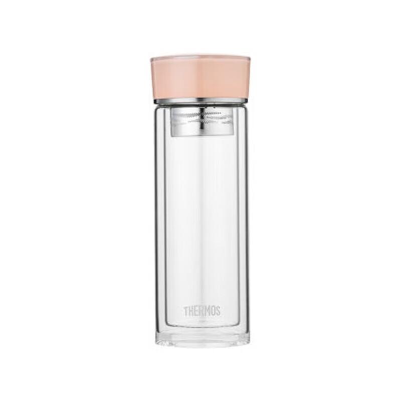 THERMOS TCGE-300 Double Wall Glass Tea Bottle with Infuser