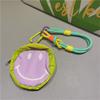 Korean Cute Cartoon Funny Triangle Coin Purse Phone Short Lanyard Strap Phone Bracelet Anti-Lost Lanyard Jewelry Girl Woman