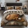 3pcs Baseball pattern bedding set, for girls, teenagers and adult's bedroom, 1*quilt cover+2*pillowcase, for single bed