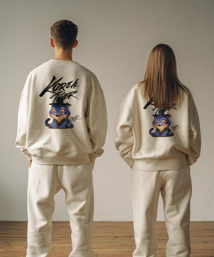 OHP Ohpxharmonia Bjoseon Tiger Oversized Heavy Sweatshirt (Type B)
