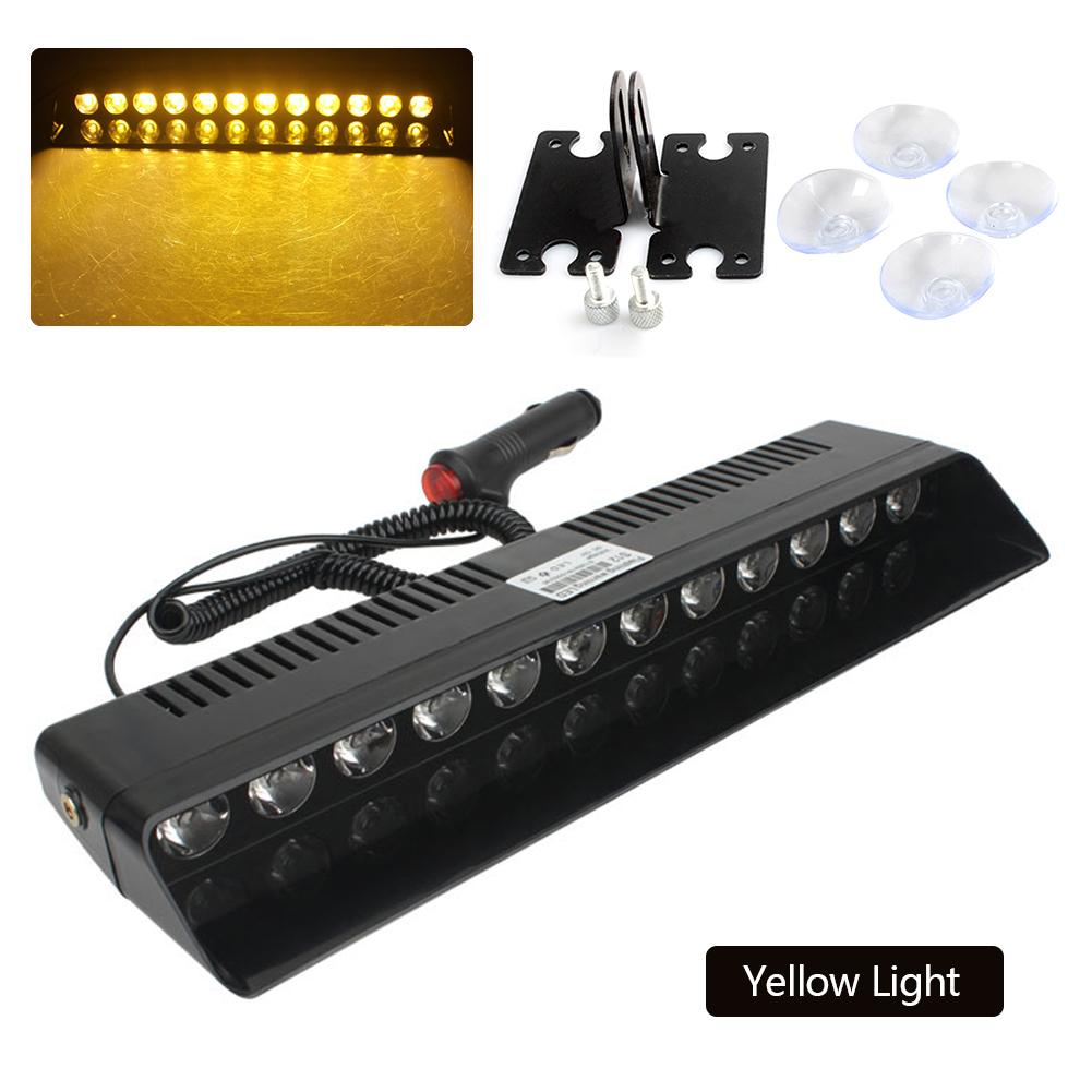 12V Emergency LED Strobe Light Police for Car Truck Red Blue Amber White LED Flasher Beacon Warning Lamp Car Light Assembly