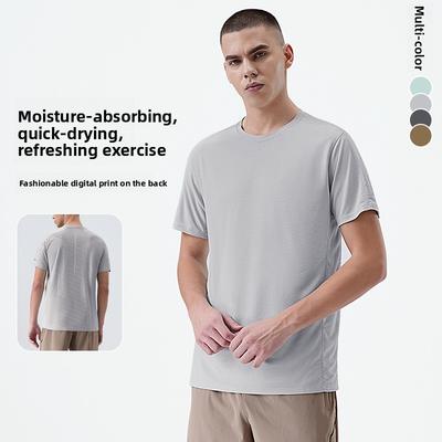 Spring/Summer New Arrival Moisture-Wicking Breathable Stretch Short-Sleeved T-Shirt for Men Running, Fitness, Sports & Leisure Quick-Dry Top