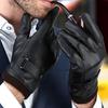 Winter Outdoor Kunstleder Warme Wasserdichte Vollfinger Touchscreen Handschuhe zum Radfahren