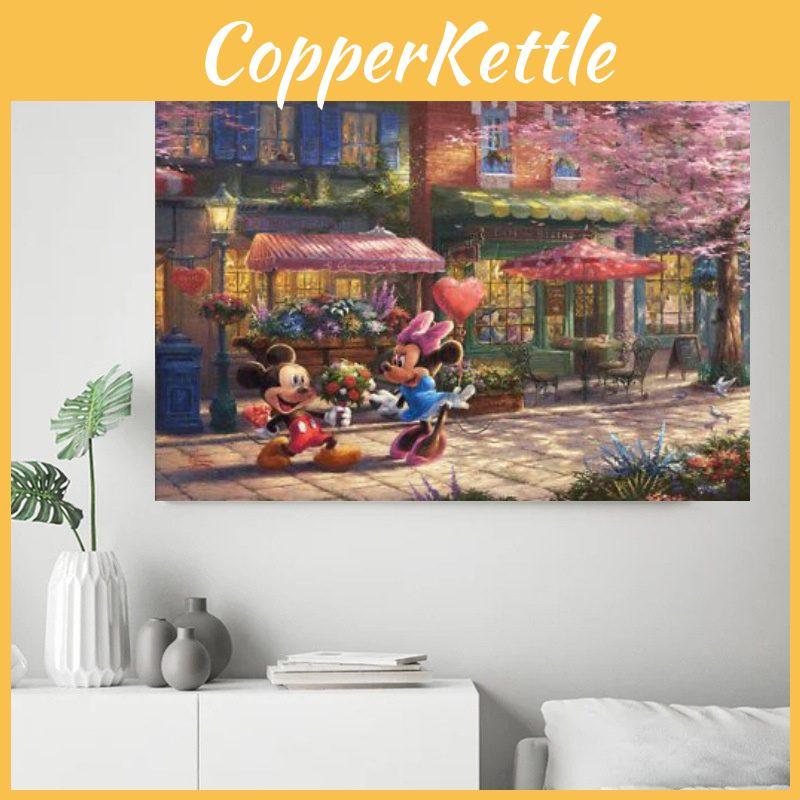 Mickey Mouse Themed Fashionable Girl's Gift Fairy Wallpaper For Bedroom Decor