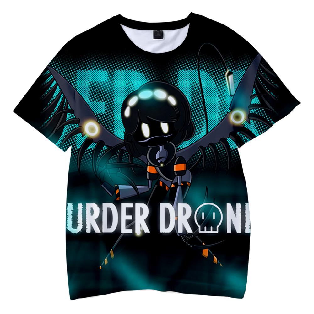 Murder Drones Anime Women Men's T-shirts Graphic Shirt Cartoon Printed O-Neck Oversized Short Sleeves Fashion Mens Clothing Streetwear