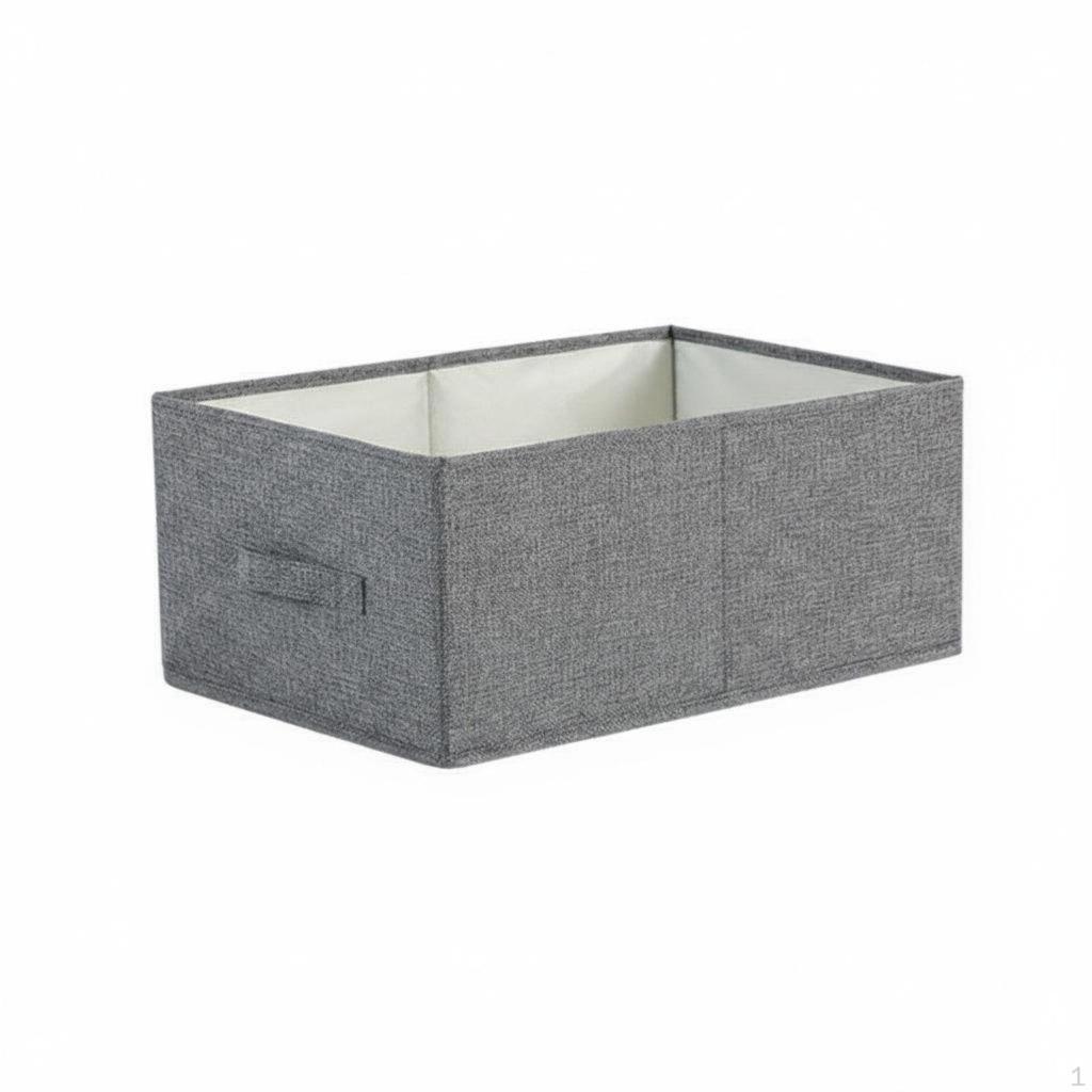 Foldable textile Box adaptable container with Handles Large Capacity Closet Organizer for
