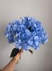 Hot Sale 5 Heads Artificial Hydrangea Bouquet Silk Hydrangea Burgundy Artificial Flowers Bouquet for Wedding Event Decoration