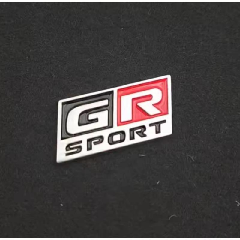 1Pc 3D Metal Logo G R Sport Steering Wheel Badge Car Emblem Sticker For G R Sport  Hiace Estima Hilux Rav4 Supra Camry Crown CHR Avalon