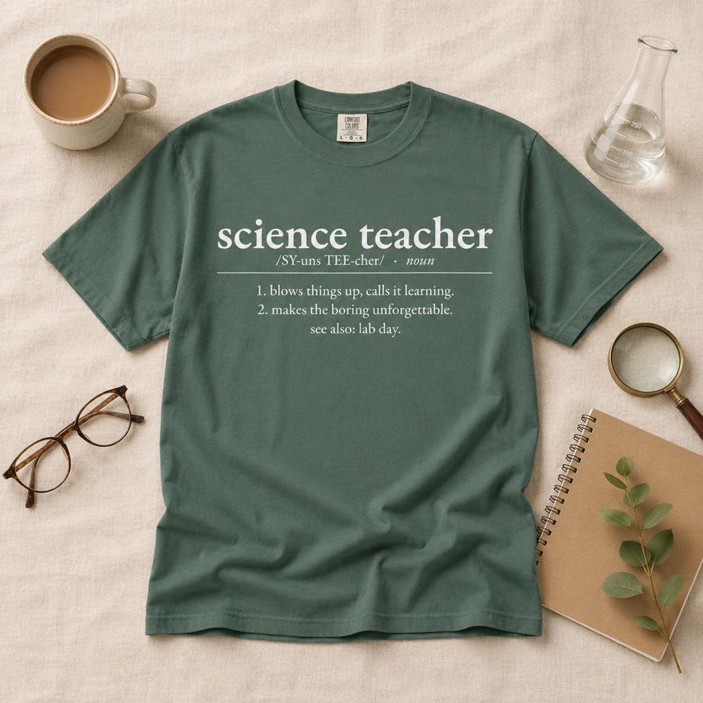 Science Teacher Definition Shirt, Funny Science Teacher Tee, Comfort Colors 1717, Science Teacher Gift