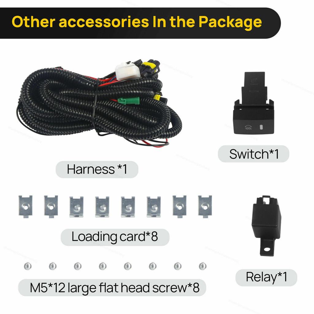 2pcs Car Fog Lights for Honda Fit Jazz 2014 2015 2016 2017 Daytime Running Lamp With Wires Switch Kit Car Accessories