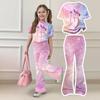 Infant Baby Girls Boys Loose Print T-shirt+Pants Print Outfits Set