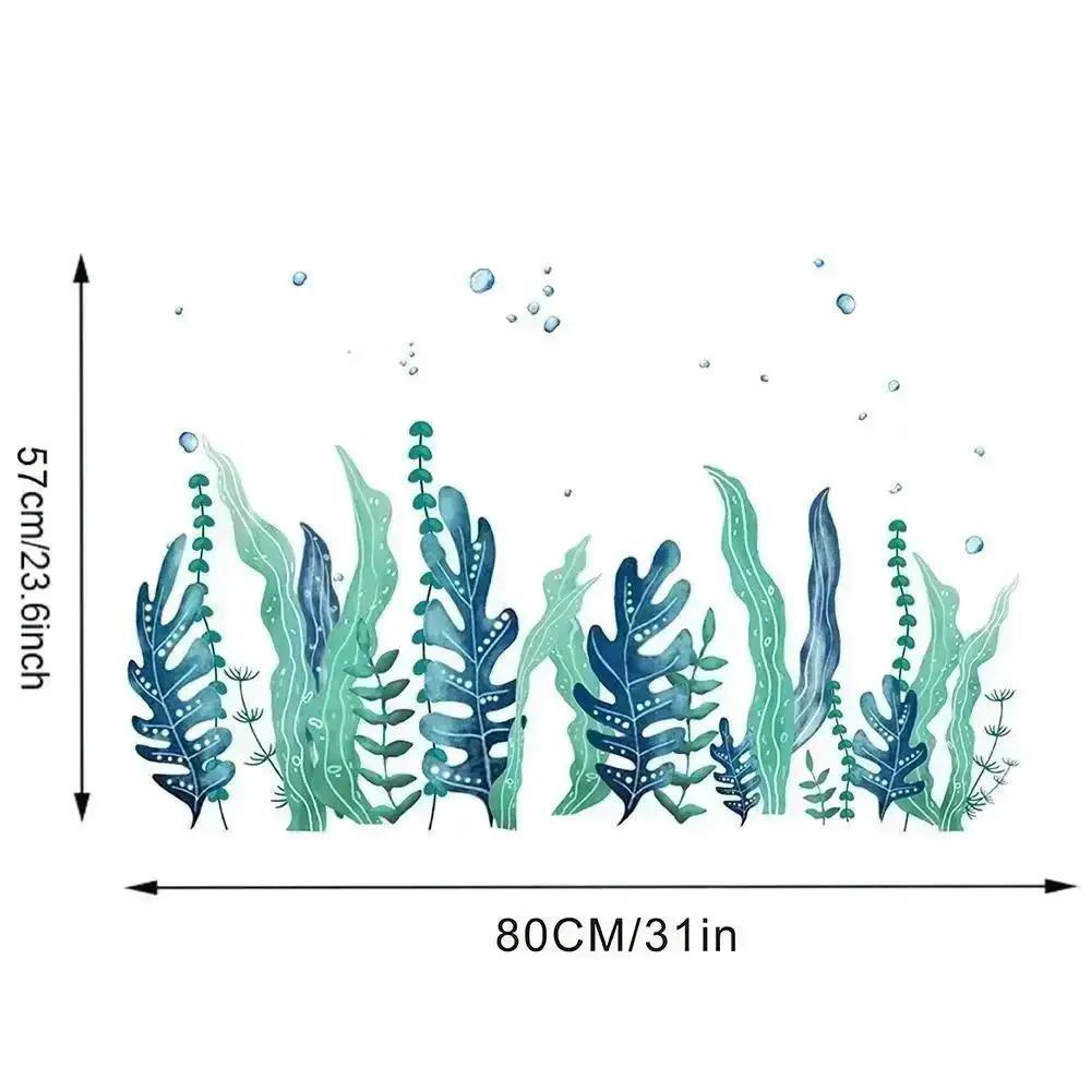 1PCS Creative Seaweed Bubble Wall Stickers Drawing Room Children's Room Bathroom Wall Decals Decoration Art Painting Wallpaper