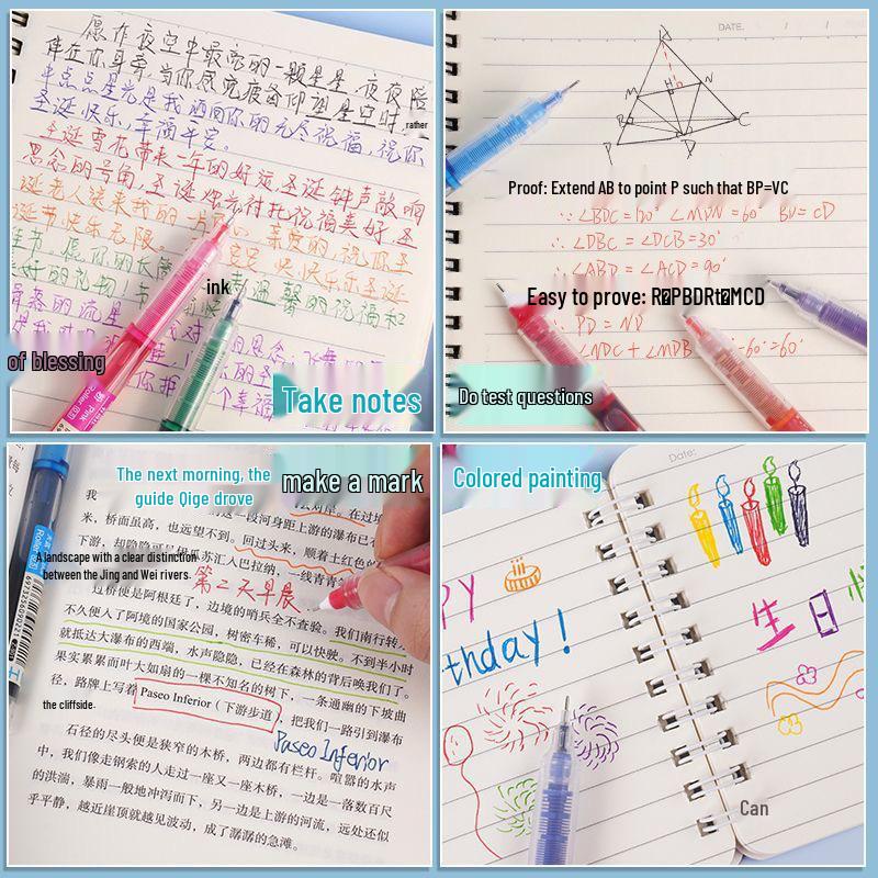 High-Value Colorful Quick-Dry Rollerball Gel Pen 0.5 for Student Highlighting