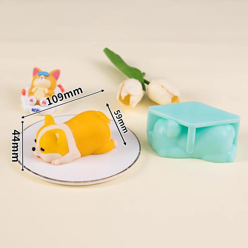 Cute Dog Milk Pudding Molds Silicone Jelly Mould Mousse Dessert Molds Corgi Jelly Pudding Diy Baking Cake Kitchen Tools