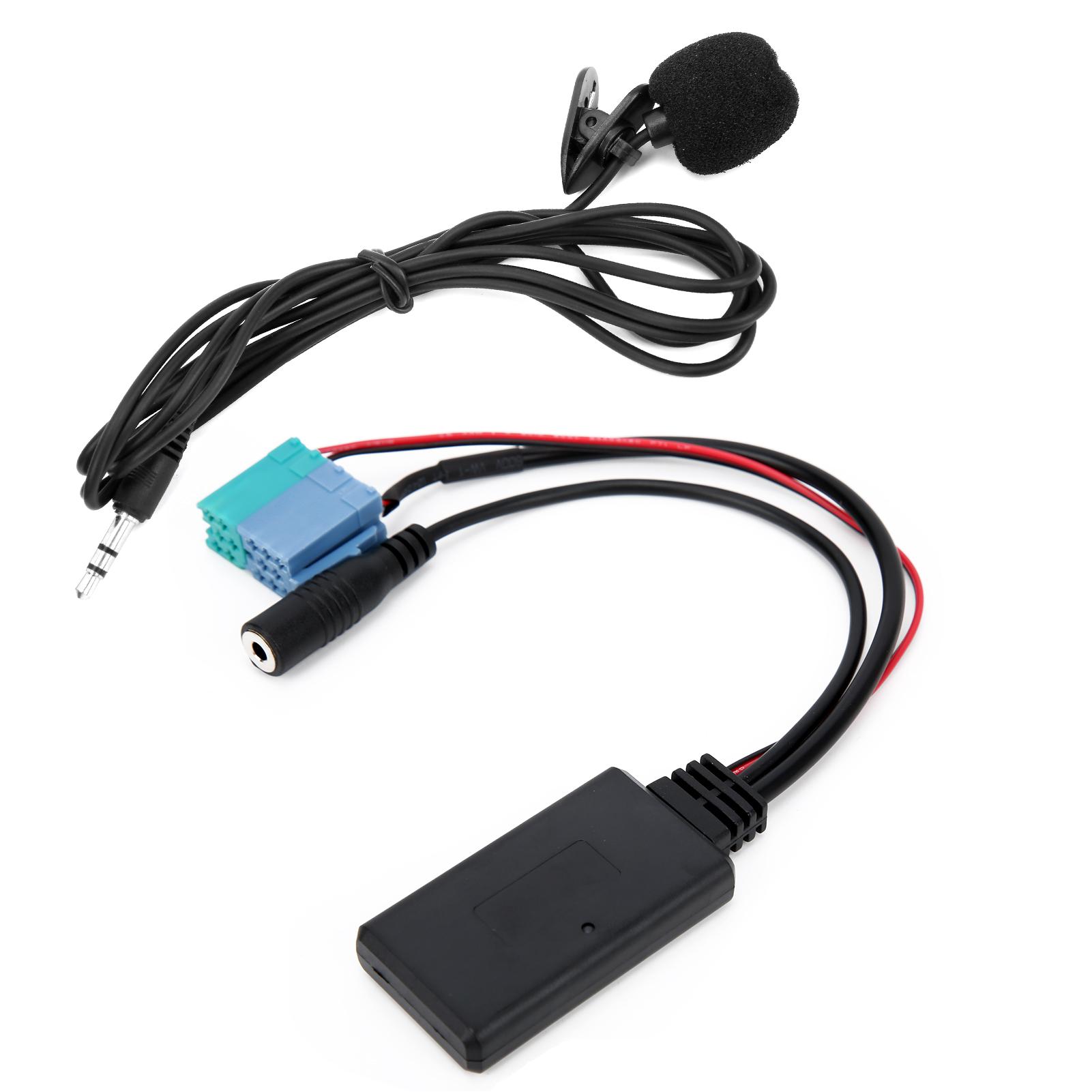 Microphone Adapter Auxiliary Audio Cable Bluetooth 5.0 DC 12V Replacement for Fiat Grande Punto other
