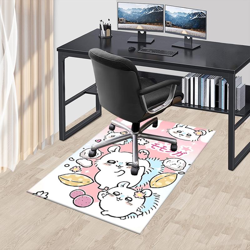 Cute Bunny Friends Carpet For Playroom Bedroom Living Room Sofa Home Decorkids Game Area Rug Nonslip Floor Mat