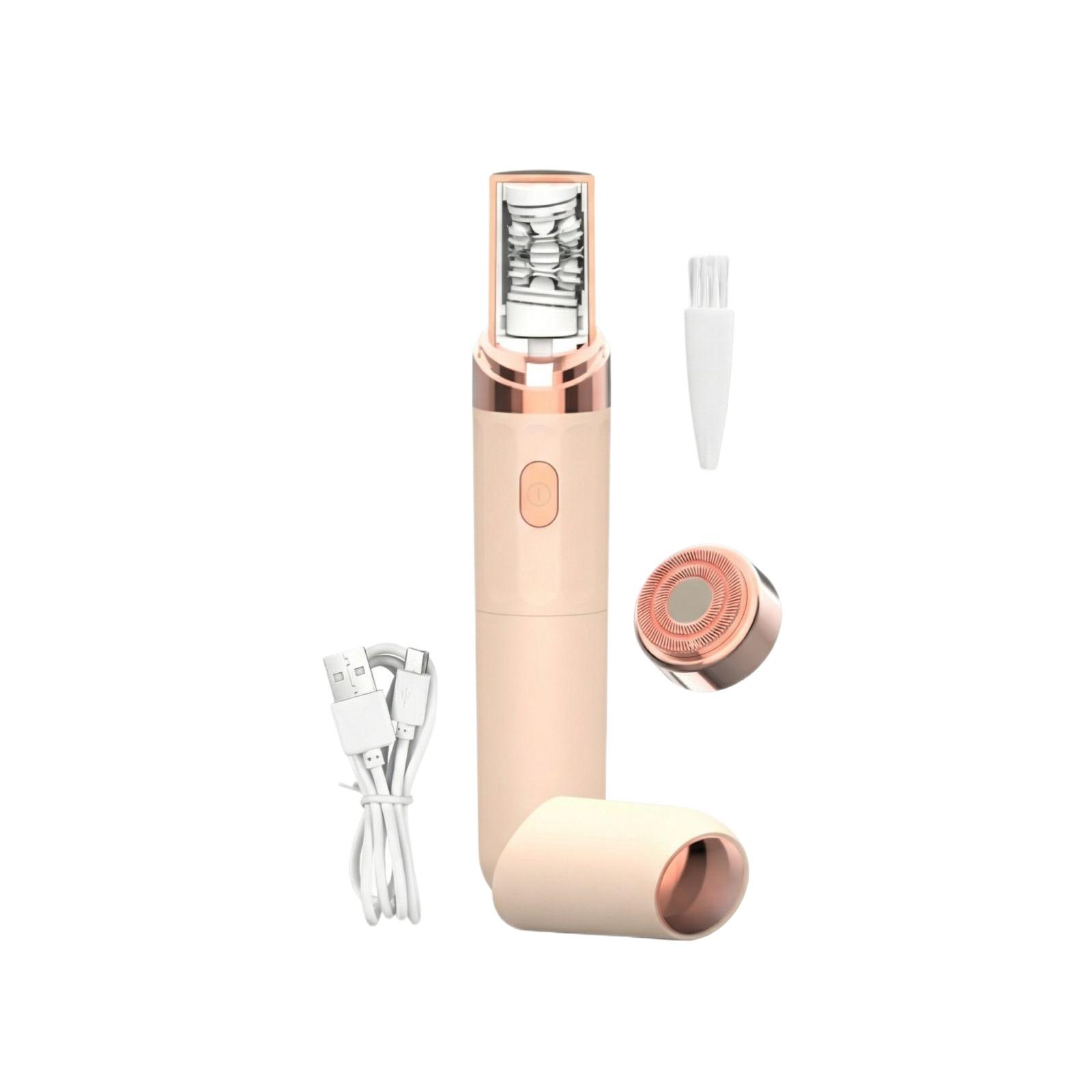 Two-in-one Electric Hair Removal Device For Women One Size розовый