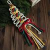 Handmade Christmas Decor Pendant Colorful Christmas Decorations Cotton Rope Bells Pendant  for Home