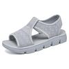 Women's Summer Fly-Knit Breathable Open-Toe Sandals & Slippers, Polyurethane Lightweight Design