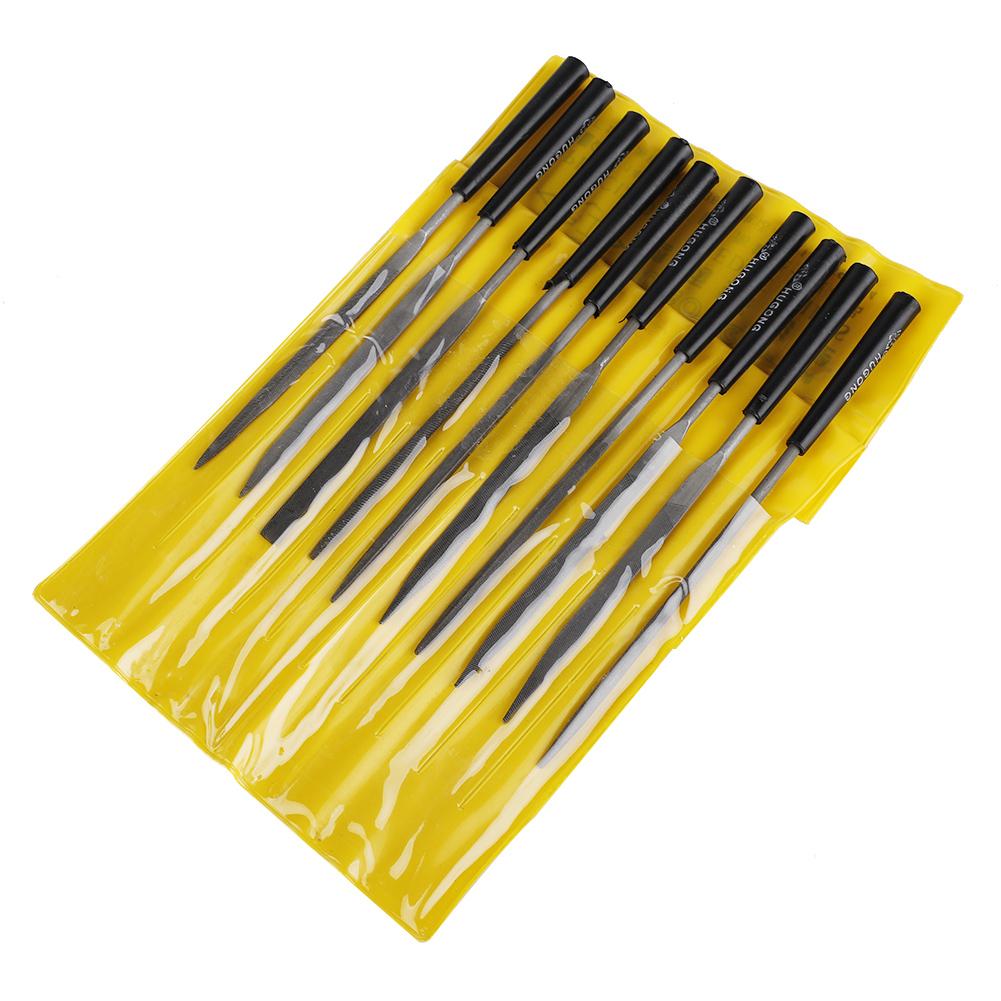 Set di lime ad ago Piccole lime Durevoli Alta Durezza Manico in Plastica Lime per Modellare Lucidare Intagliare