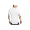 Nike Men's Solid Slim Fit Crew Neck Short Sleeve T-Shirt in White