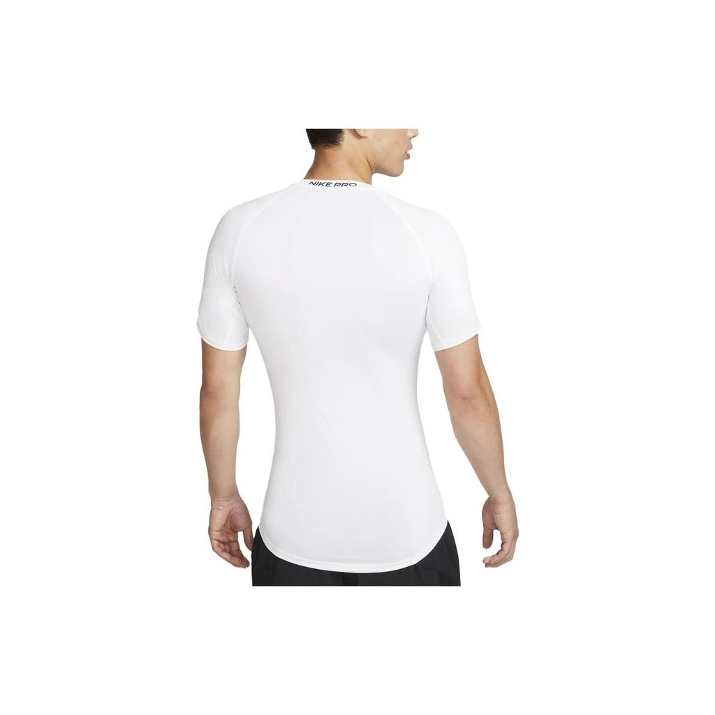 Nike Men's Solid Slim Fit Crew Neck Short Sleeve T-Shirt in White