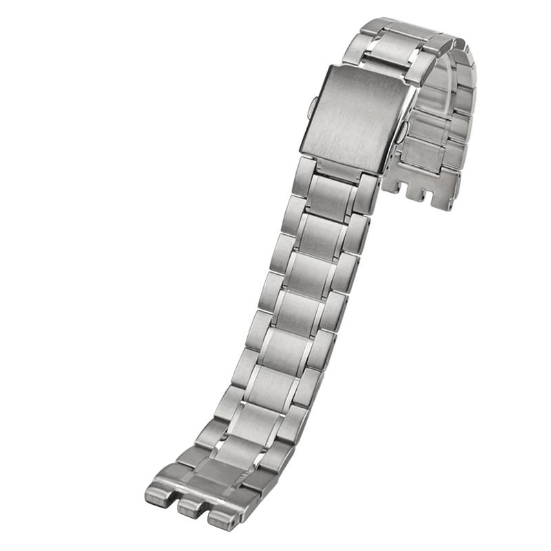 

Классический сплошной ремешок для часов из нержавеющей стали для мужчин и женщин Swatch YVS400 451 YVB404 с тремя вилками, вогнуто-выпуклый, 19 20 21 мм 20mm