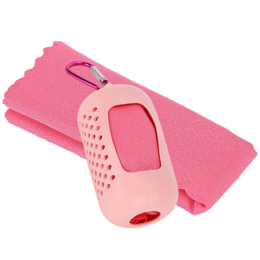 Tragbares Mikrofaser Schnelltrocknendes Reise Sport Kühl Duschhandtuch für Outdoor Camping