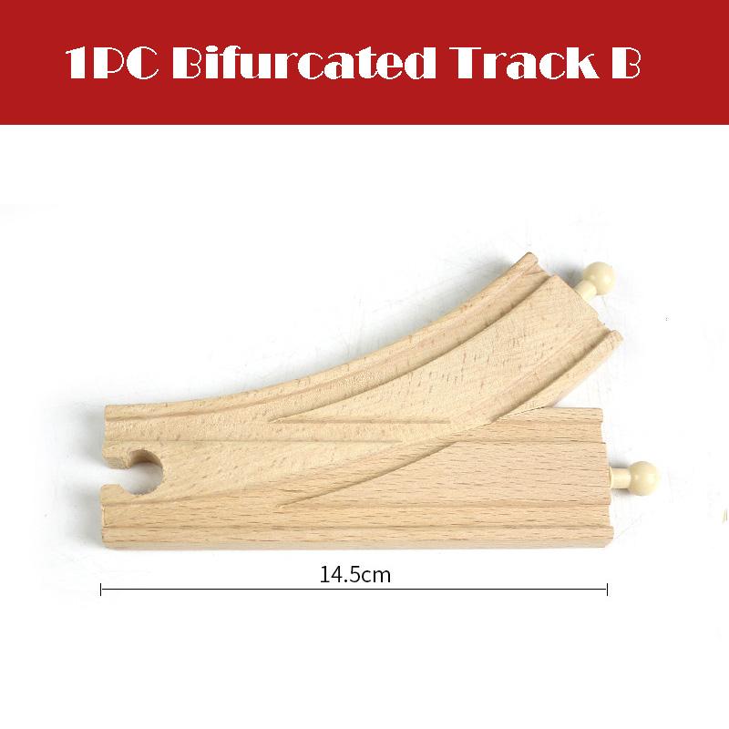 All Kinds Wooden Track Railway Toys Beech Wooden Train Track Accessories Fit for Brand Tracks Educational Toys for Children