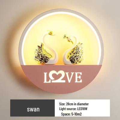 Applique Murale LED Dimmable Cygne Bulle de Rêve