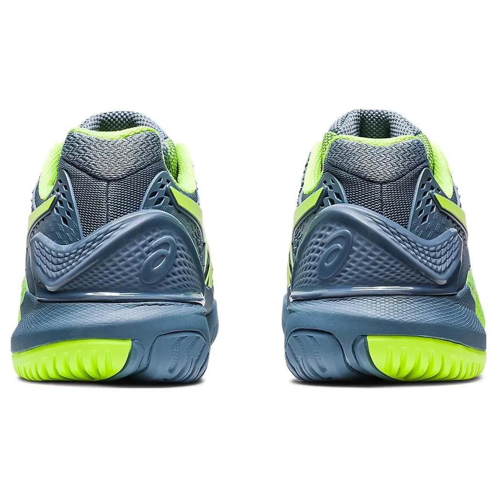 Asics Żel Resolution 9 'Niebieski Stalowy Zielony Niebezpieczny' (Dla obu płci) Niebiesko-stalowe / Jaskrawozielone Buty tenisowe 1041A330 400