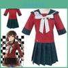 Authentiek Danganronpa Harukawa Maki Schooluniform Cosplay Kostuum Jas Rok Set Outfit Voor Vrouwen