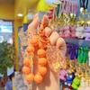 Keychain Strong Load-Bearing Macaron Color Beads Key Chain with Glitter Cicada Pendant Portable Anti-Lost Mobile Phone Chain Bag Hanger