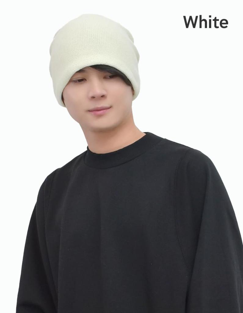 Strickmütze, groß, medizinisch, gestrickt, lose, für alle kalten Tage, Baumwolle, Größe [Loo&c], Herrenmütze, Größe, 100 % Baumwolle, Mütze, Kappe, Mütze, Größe, Jahreszeiten, Schutz, Unisex, [kostenlos