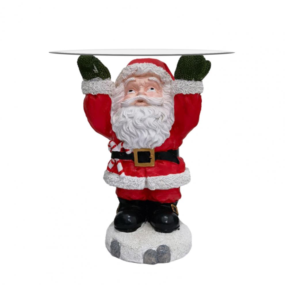 

Подставка для десерта, небьющееся украшение в виде Санта-Клауса с подносом для закусок, десертов, праздничный рождественский торт, подставка для фруктов, очаровательная красный