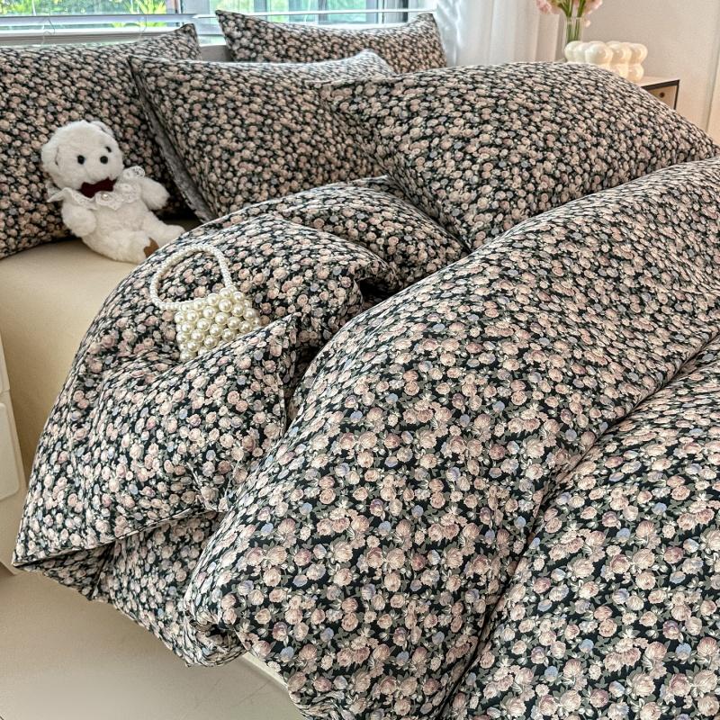 2025 Class A All-cotton Double-layer Yarn Quilt Cover A Fresh and Light Printed Single Duvet Cover for Students 160x210 Bedding