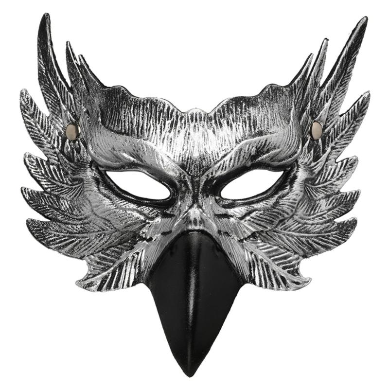 1 Piece PU Hawks Face Mask Comfortable Fit For Halloween Celebration Themed Parties And Role Plays