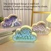 1SET Creative Tulip Flower Sea Night Light Handmade DIY Desktop Decoration Bedside Lamp Ambient Light Ornament Creative Gift